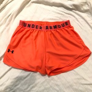 Orange Underarmour Shorts